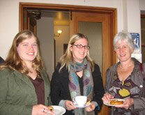 3 museum volunteers