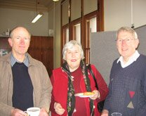 Museum volunteers at a morning tea