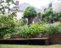 Colonial Cottage Museum rear garden