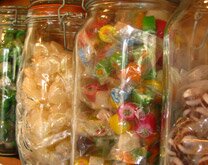 Boiled sweets on sale at the Colonial Cottage Museum shop