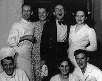 black & white image of royal oak hotel staff